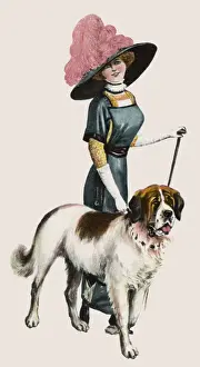 Gehen Sie mit dem Hund aus