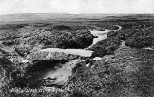 Dartmoor Bridges Drucke: Walla Brook Bridge