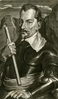 Albrecht Von Wallenstein Drucke: Wallenstein (with baton)