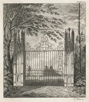 18th Century Architecture UK Drucke: Walpole / Strawberry Gate