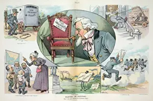 Puck Magazine Cartoons Drucke: Wanted: an occupant