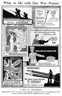WWI Posters Drucke: What to do with our War Posters