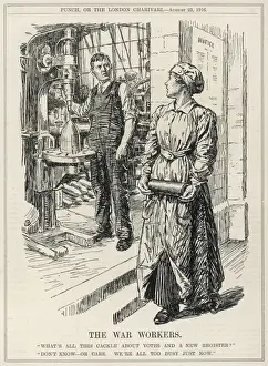World War 1 Cartoons Drucke: The War Workers