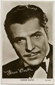 American Film Stars Drucke: Warner Baxter
