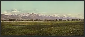 Photochrom Prints For Sale Drucke: The Wasatch Range from the Valley of the Jordan