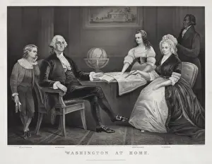 Drucke von Washington zu Hause, Datum 18/6/67 George Washington Drucke: In Washington zu Hause sein