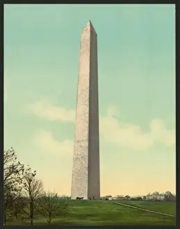 Nineteenth Century Historical Photos Drucke: Washington Monument