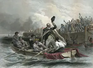 Revolutionary War History Drucke: Washingtons adieu to his generals