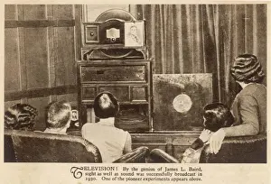 John Logie Baird Drucke: Watching Bairds Device