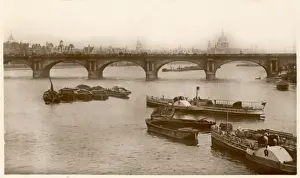 Old London Architecture Photos Drucke: Waterloo Bridge 1917