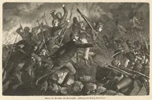 Napoleonic Wars Images Drucke: Waterloo / Plancenoit 1815