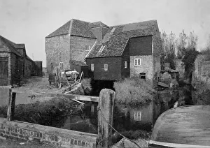 Rustic Wooden Fence Drucke: Watermill