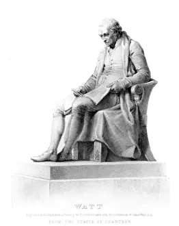 Industrial Revolution Figures Drucke: Watt - Statue