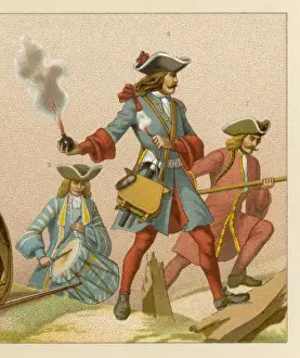 Vintage Military Illustration Drucke: Weapons / Grenades