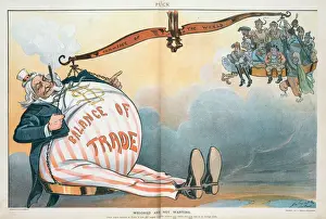 Uncle Sam Cartoon Drucke: Weighed and not wanting
