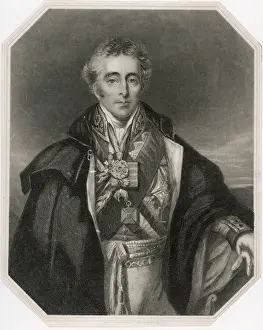 Schlacht Von Waterloo Drucke: Wellingtom Cäa 1815