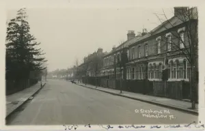 Vintage London Postcards Drucke: St Stephens Road