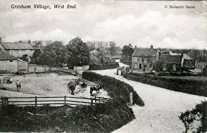 Norfolk England Landmarks Drucke: West End, Gresham, Norfolk