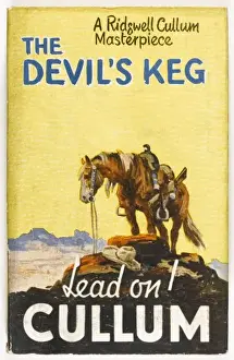Antique Print Collectors Item Drucke: Western - Devils Keg
