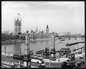 London Landmarks 1950s Drucke: Westminster 1950S