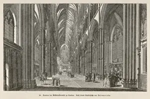 London Landmarks Architecture Drucke: Westminster Abbey Inter