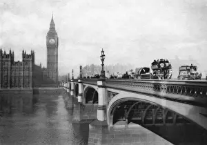 Old London Bridges Drucke: Westminster Bridge