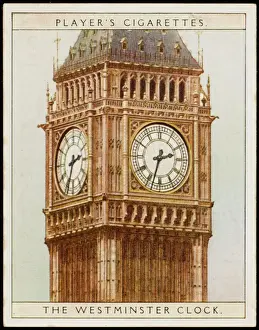 Big Ben London Drucke: Westminster Clock C19