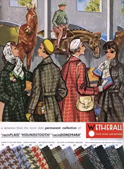 Classic Horseracing Attire Drucke: Wetherall advertisement 1959