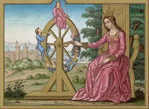 Antique Cigarette Cards For Sale Drucke: Wheel of Fortune