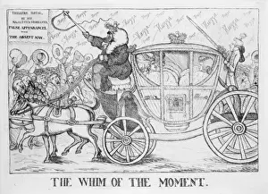 British Political Satire Drucke: The whim of the moment
