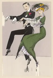 Elegant Ballroom Dancing Drucke: White Cake Walkers