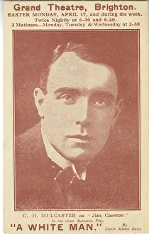 Vintage Theatre Postcard Drucke: A White Man by Edwin Milton Royle