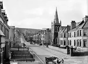 Early 1900s Street Scene Drucke: Whitehead from the Station