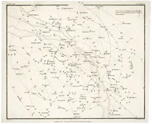Antique Astronomy Prints Drucke: Whittaker Star Map 29