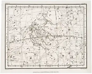 Vintage Astronomy Prints Drucke: Whittaker Star Maps 15