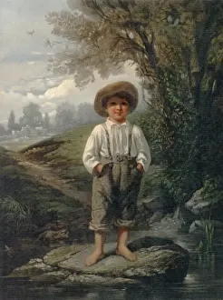 Childhood Innocence Image Drucke: Whittiers barefooted boy