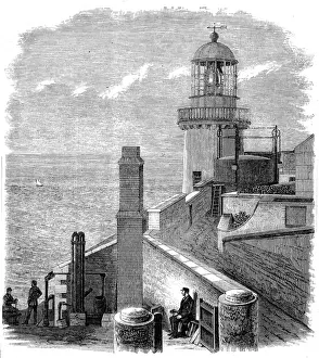 Historic Irish Architecture Drucke: The Wicklow Head Lighthouse, 1869