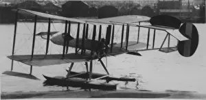 Vintage Airplane Designs Drucke: Wight Trainer Seaplane first of only two built Although