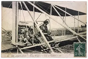 Aircraft History Drucke: Wilbur Wright & Plane