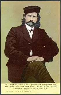 American Frontiersman Drucke: Wild Bill Hickok / Postcd