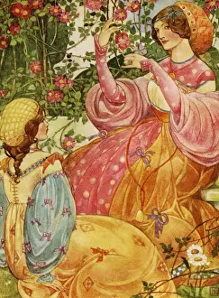 Renaissance Style Artwork Drucke: Wild Roses