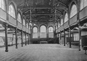 Poor Law Institutions UK Drucke: Willesden Workhouse Dining Hall