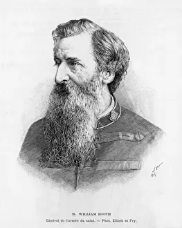 Drucke von Allgemeiner General William Booth Englischer religiöser Führer und Gründer der Salbatorie William Booth Drucke: Wilhelm Boote / Grabenung