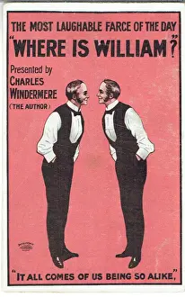 Theatrical Promotional Postcards Drucke: Where Is William? by Charles Windermere