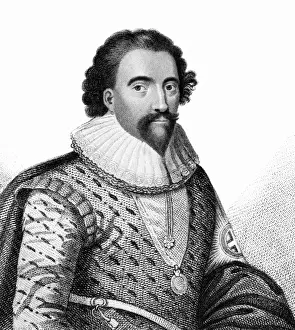 Historical Statesman Portrait Drucke: William Herbert / Pembroke