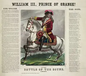 Wilhelm III., Prinz von Oranien, bei der Schlacht am Boyne