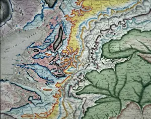 Geologisch Drucke: Wilmans Smits geologischer Karten