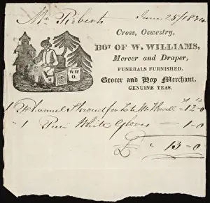 Drucke von William Williams, Schmiedebesitzer und Großhändler sowie Sargverkäufer in Oswestry William Williams Drucke: Willams von Oswestry