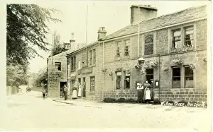 Drucke von Waldeiche Grünau Horsforth Leeders Städtchen nahe Headingley Westjordänien England. Zeigt den Stanhope-Arms-Pub-Haus Datum: 1910er Jahre Horsforth Drucke: Eichengrün, Horsforth, Westjordania