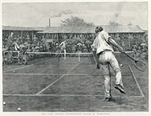 Vintage Wimbledon Images Drucke: Wimbledon 1888